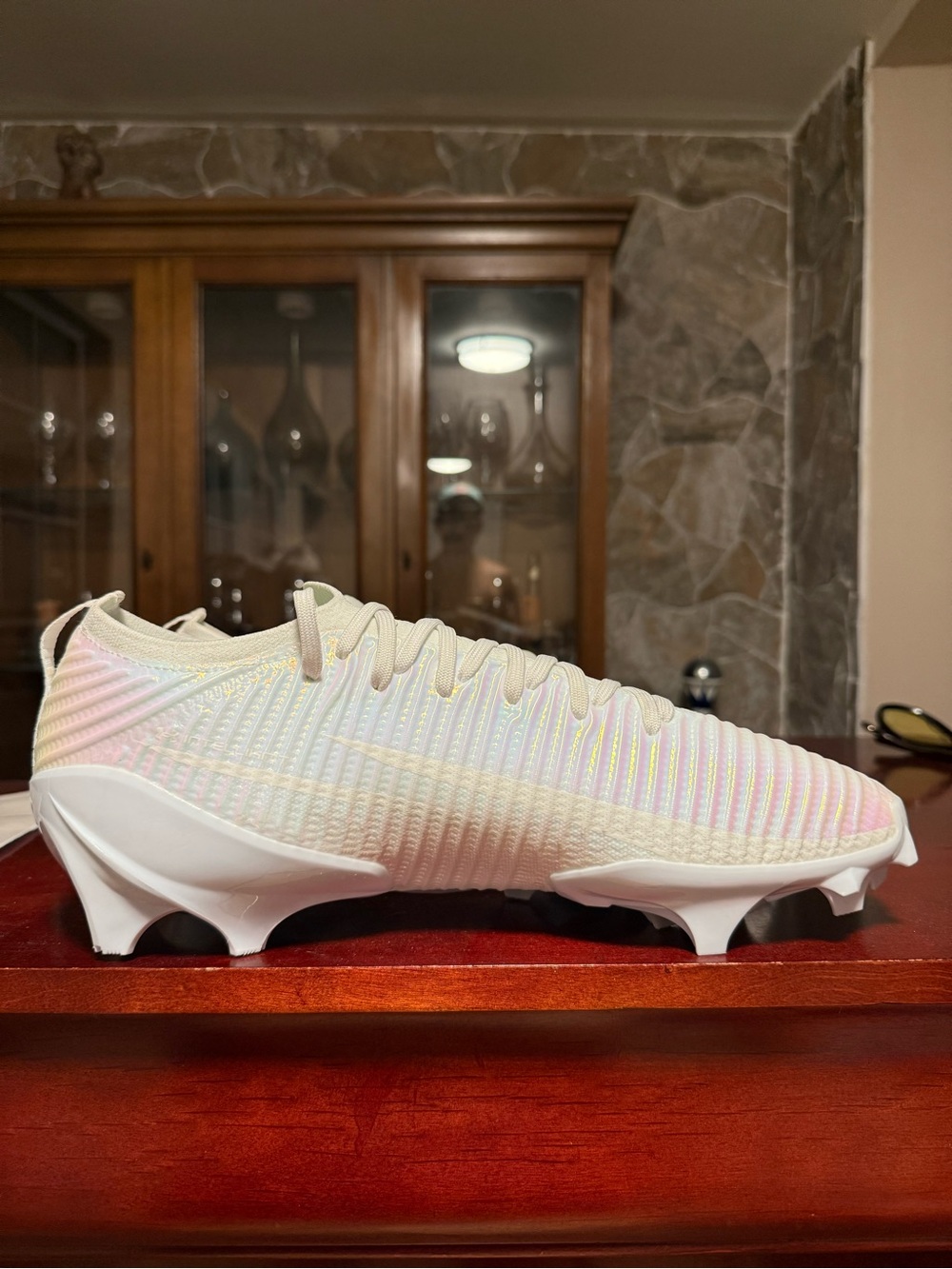 New Mens US 13 Under Armour UA Blur Pro Football Cleats White Medium D Shoes
